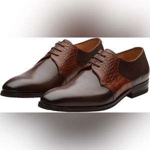 DAPPER SHOES CO. Handcrafted Genuine Leather Men's Wingtip Brogue Oxfords Sz 9